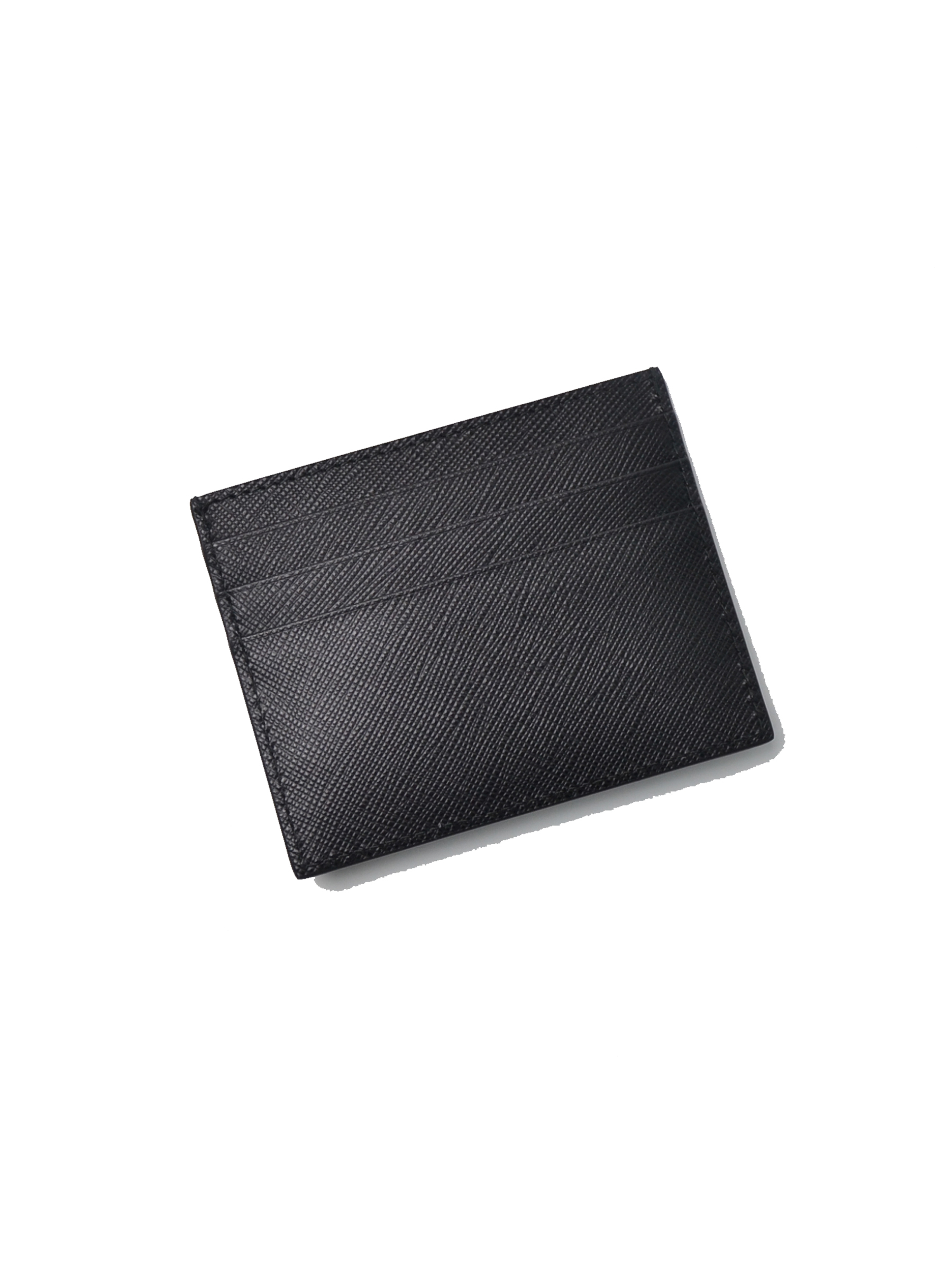 PRADA Saffiano Leather card holder Black 皮革卡套【1MC025_QHH_F0002】