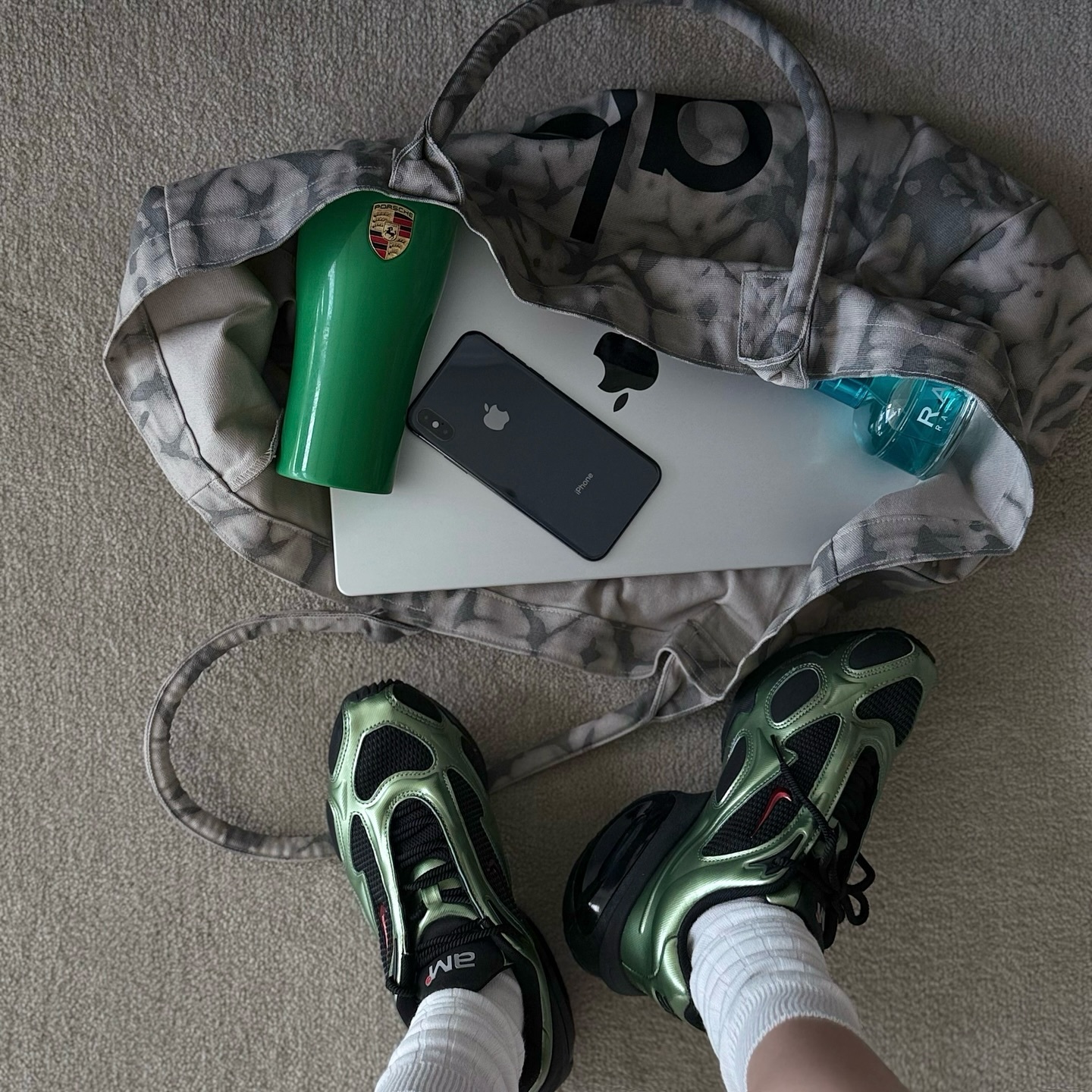 Nike Air Max Muse 抹茶綠 aespa Karina同款 黑色 科技感 氣墊 增高 厚底 FV1920-004