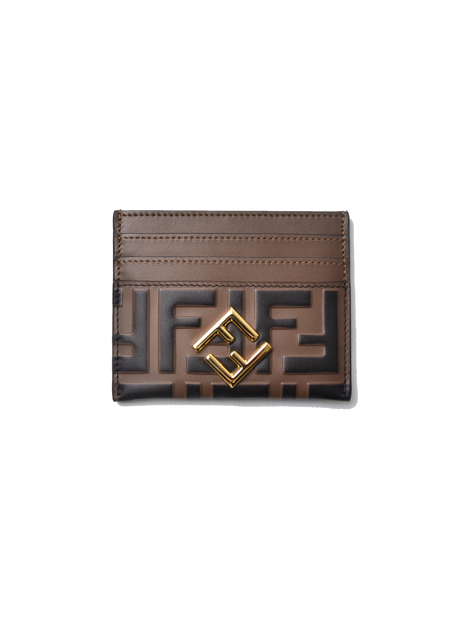 Fendi credit card holder in leather with monogram 皮革卡夾【8M0445ADYM】