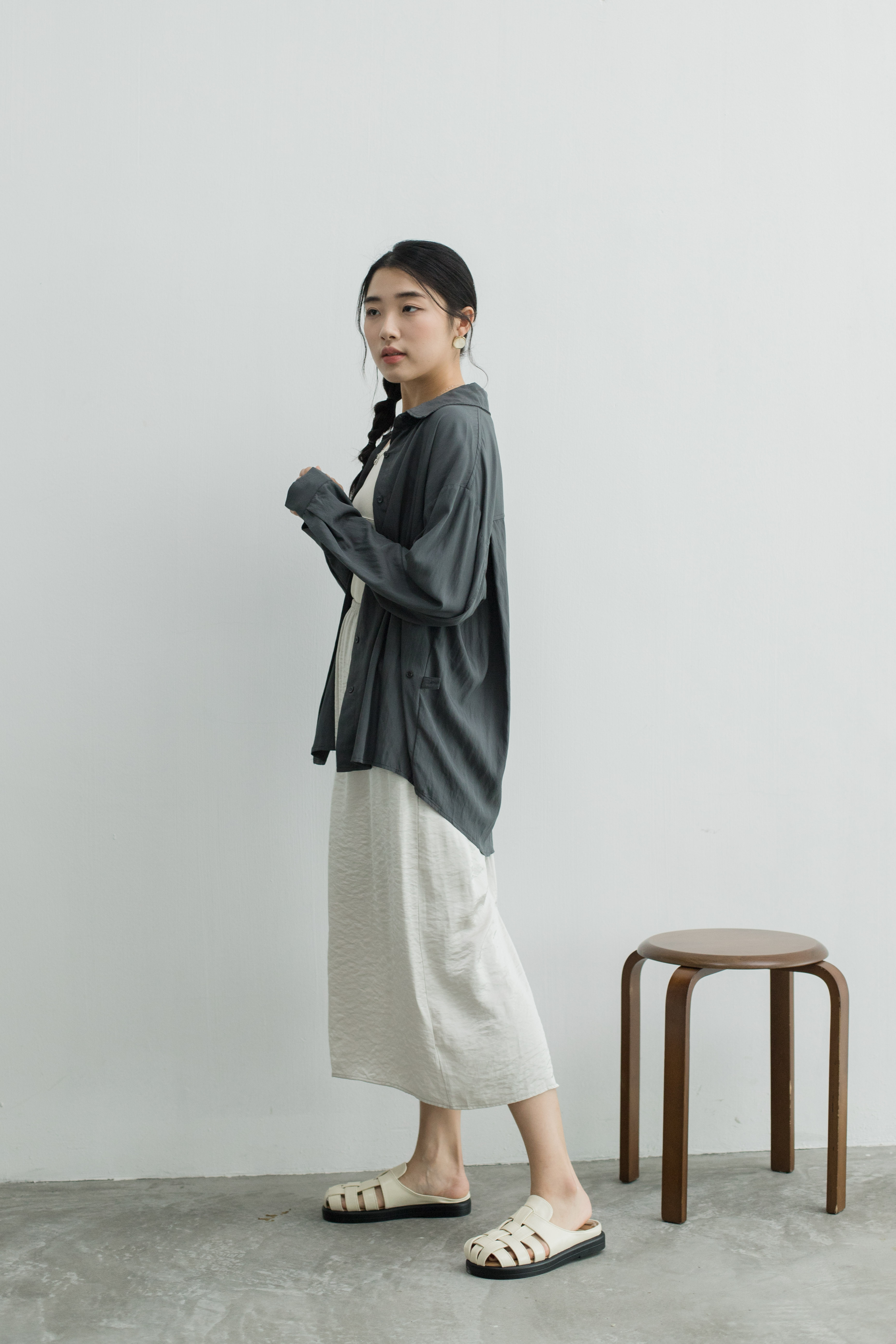 Fracis Relaxed Shirt D.Grey -2453BLDGY