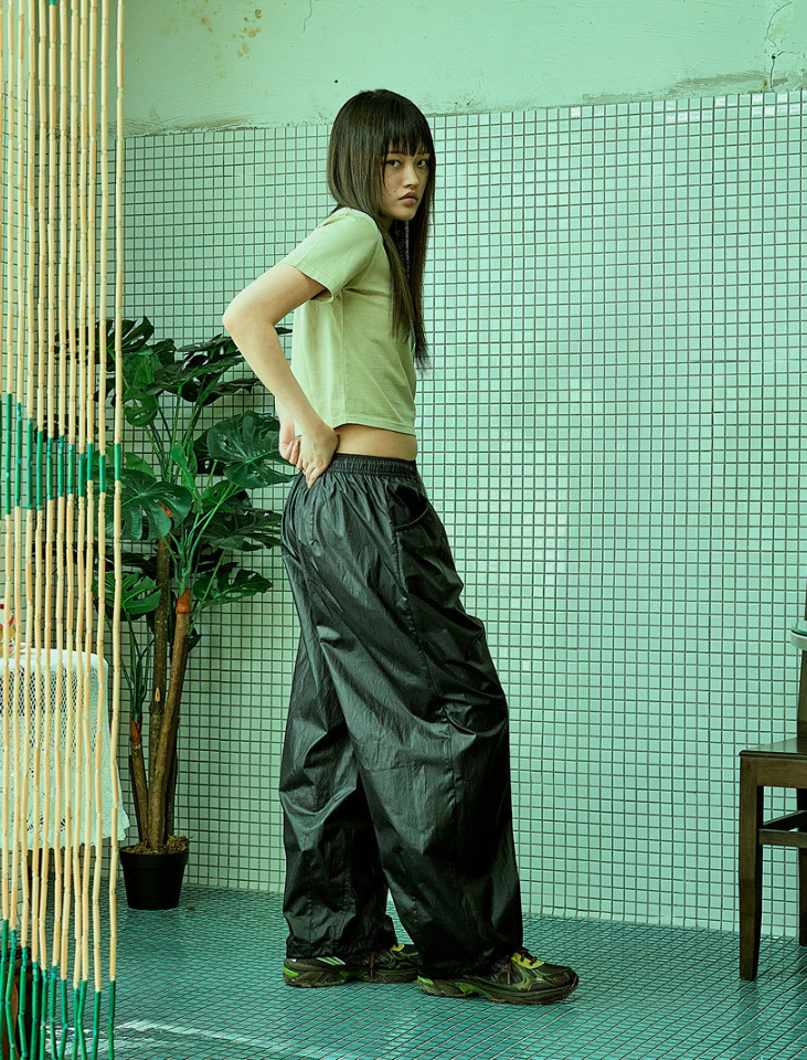 【直播】BROWN BREATH LL081630 W TAG 亮面長褲