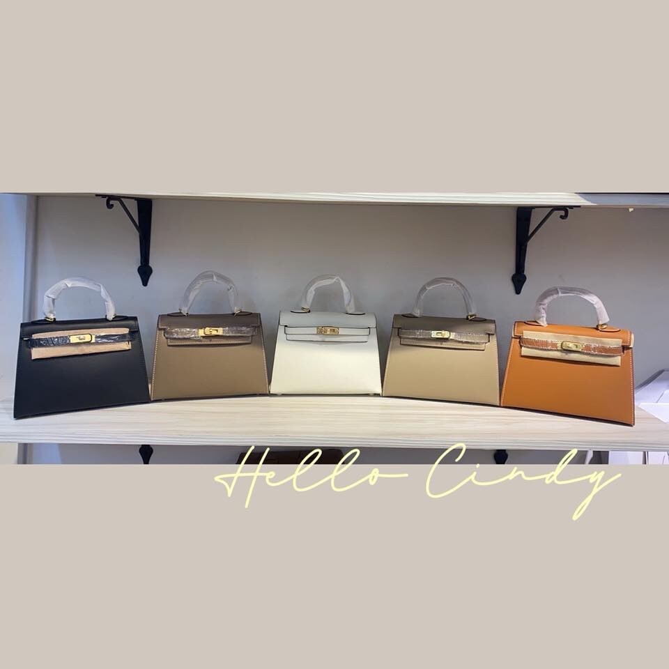 質感很好的金扣凱莉牛皮包包25cm 28cm