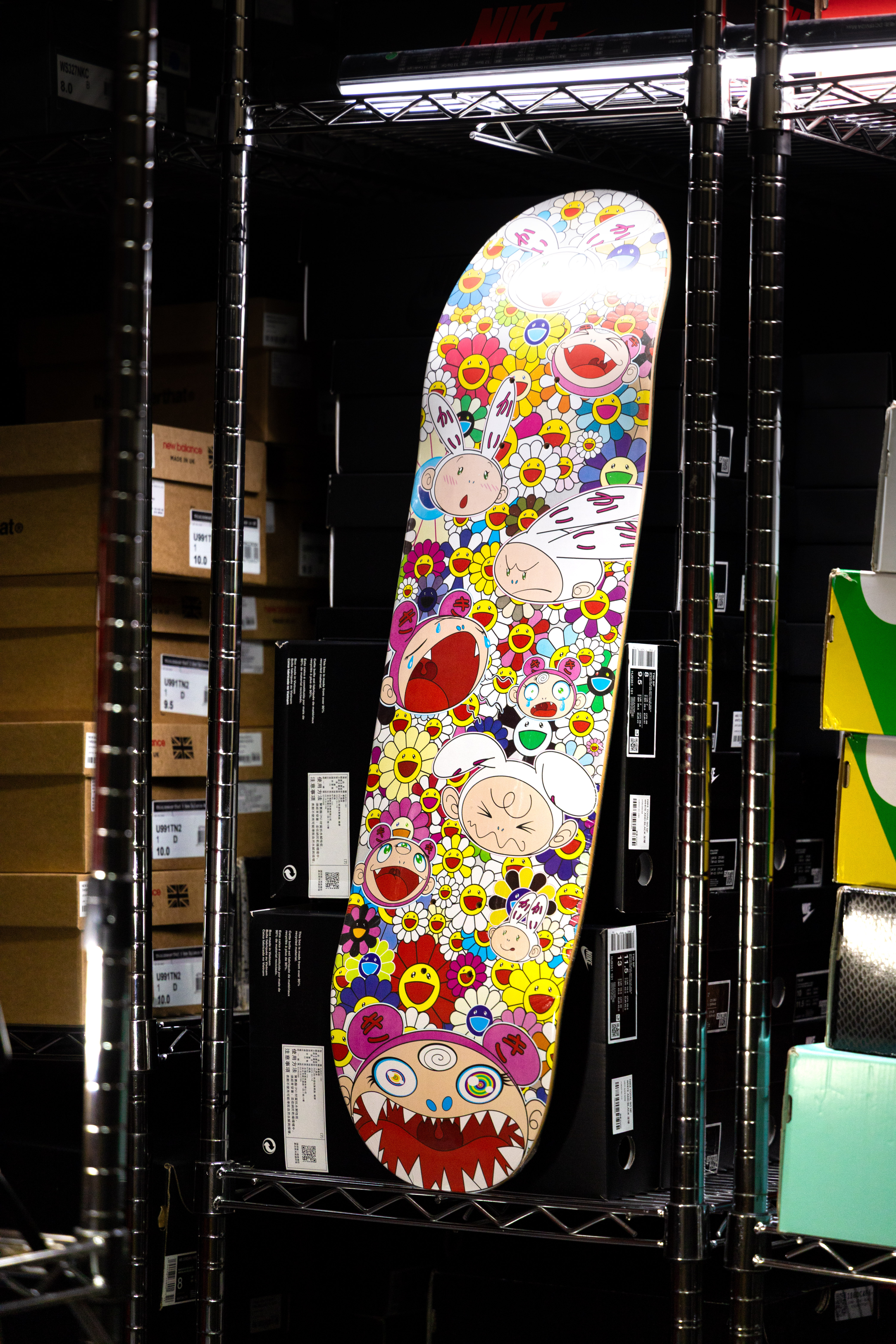 TAKASHI MURAKAMI FLOWER 村上隆 小花 滑板 白底彩色小花/滿版藍色小花/多色滿版小花/兔子熊熊小花