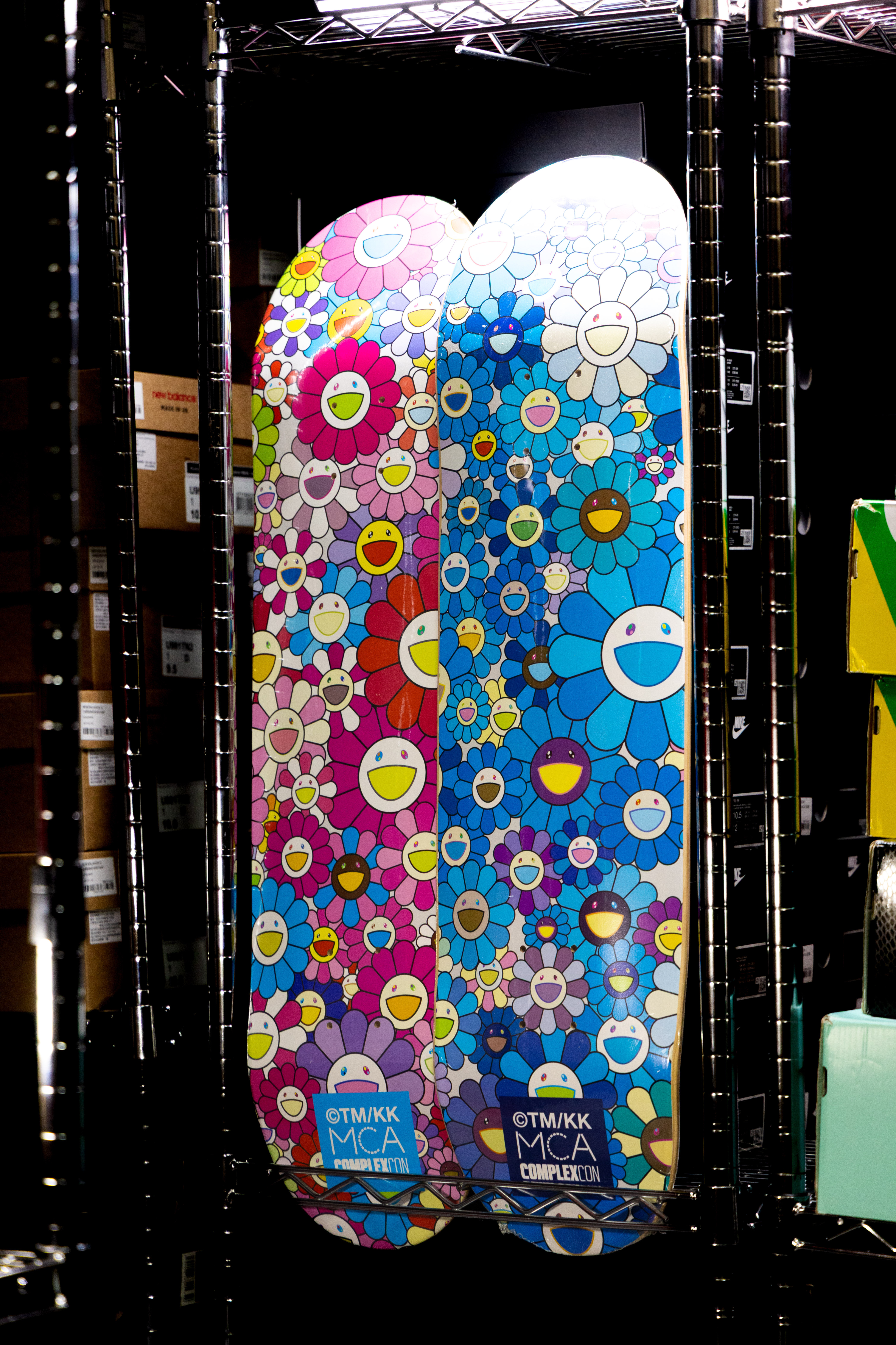 TAKASHI MURAKAMI FLOWER 村上隆 小花 滑板 白底彩色小花/滿版藍色小花/多色滿版小花/兔子熊熊小花