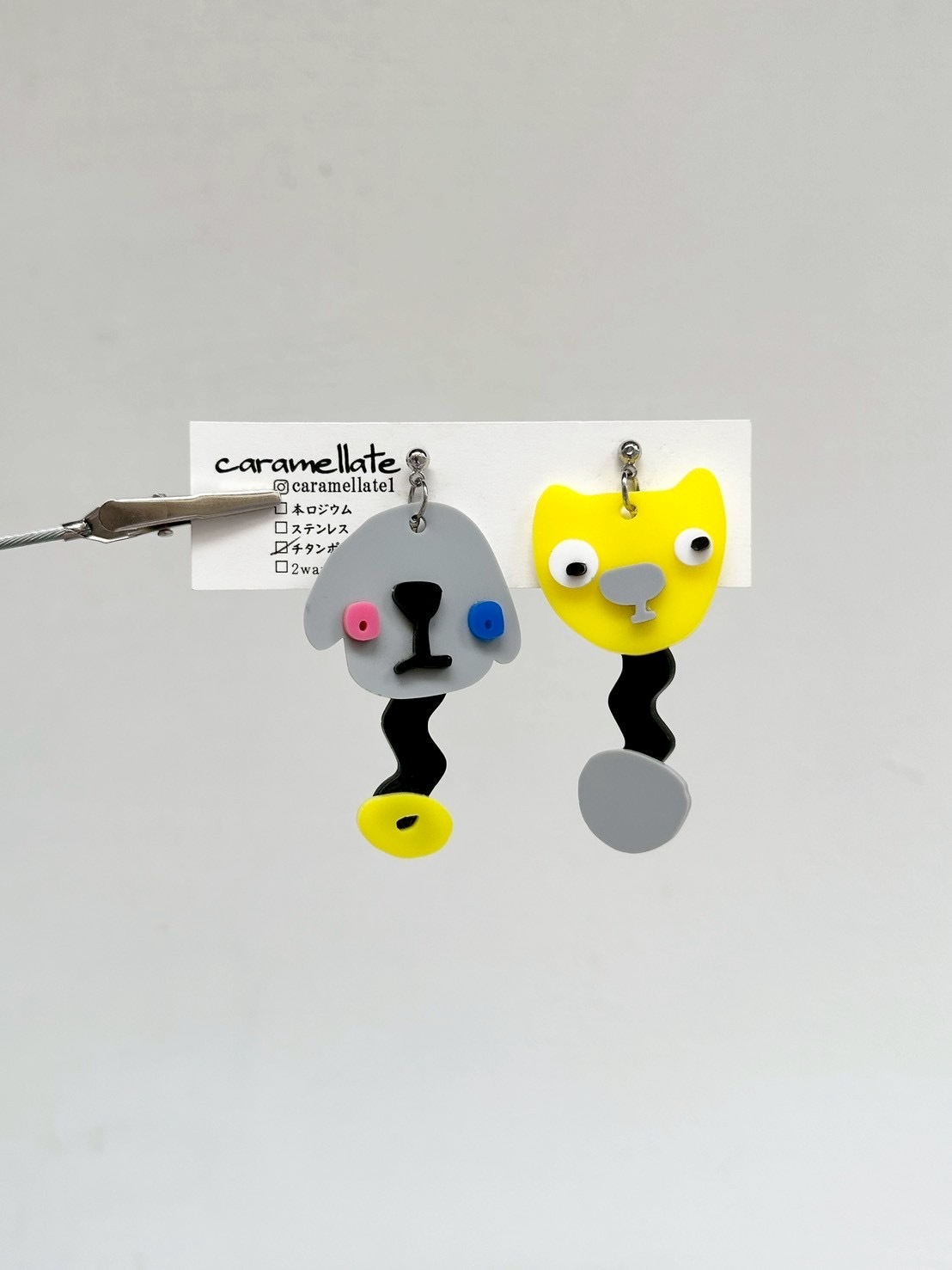 [caramellate] 怪趣表情耳環 | 耳針 | NO.114