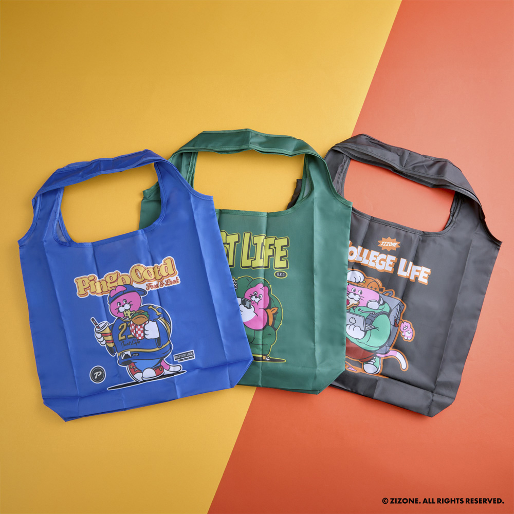 【 ZIZONE 】摺疊收納購物袋