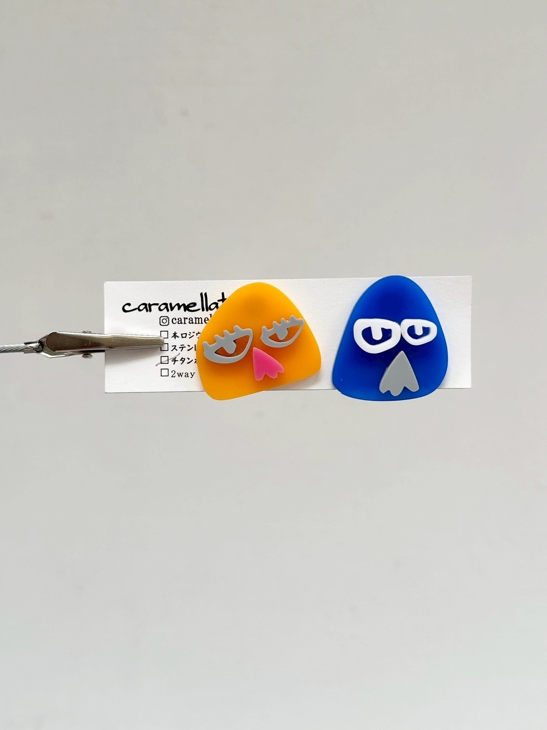 [caramellate] 怪趣表情耳環 | 耳針 | NO.116