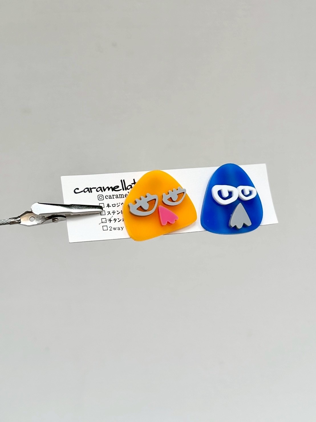 [caramellate] 怪趣表情耳環 | 耳針 | NO.116
