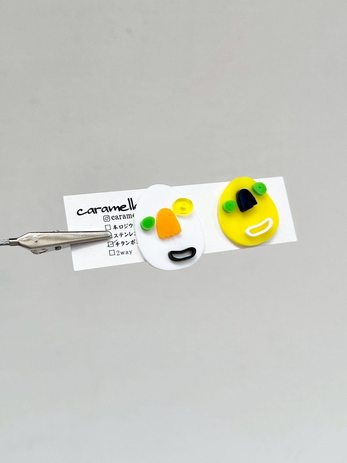 [caramellate] 怪趣表情耳環 | 耳針 | NO.117