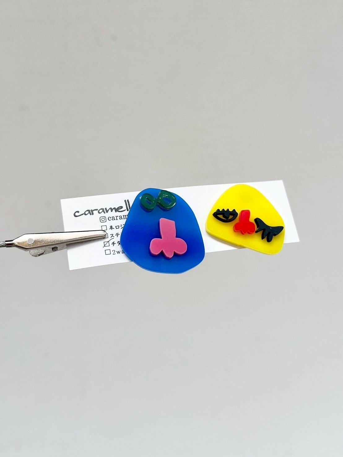 [caramellate] 怪趣表情耳環 | 耳針 | NO.118