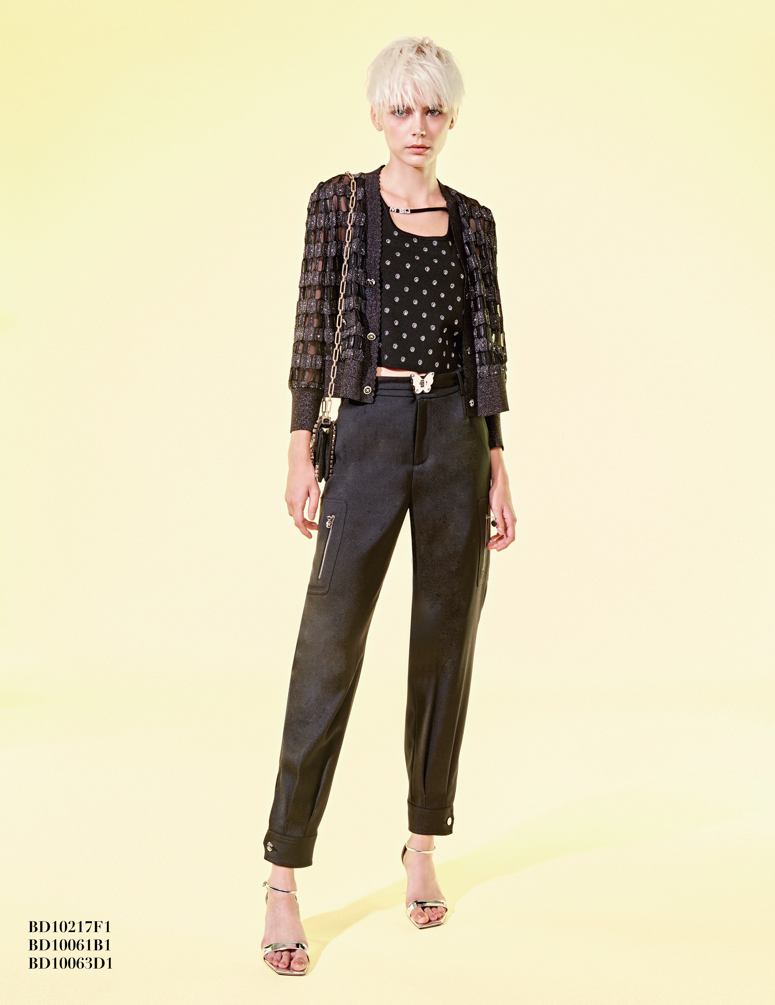 BD10061B1 都會精簡個性縮口褲 (附腰帶)