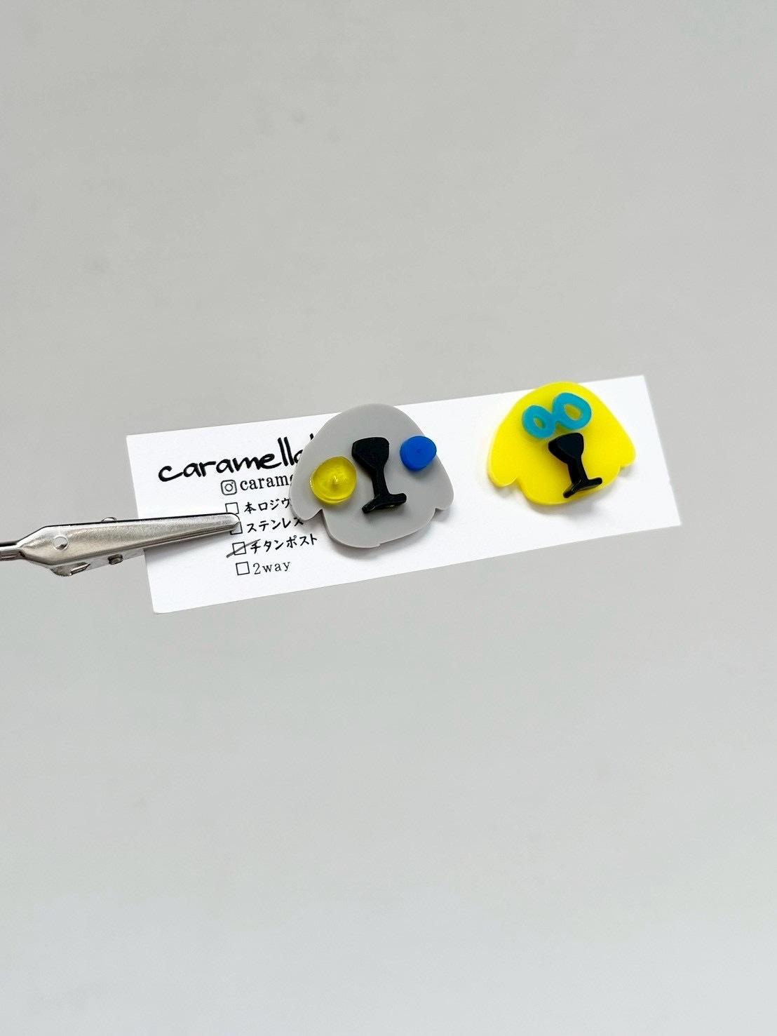 [caramellate] 怪趣表情耳環 | 耳針 | NO.119