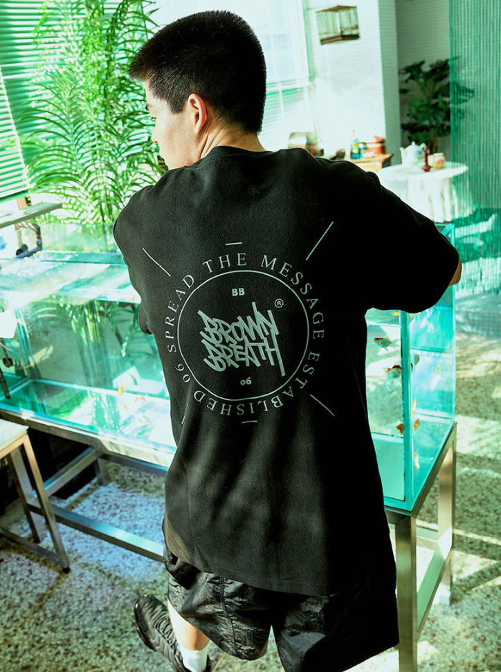 【直播】BROWN BREATH LL081639 STAMP MESH TAG 短袖上衣