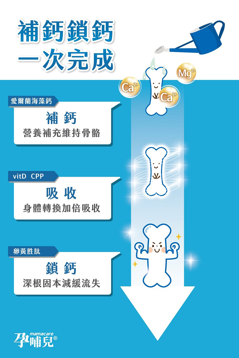 孕哺兒，新一代 BP 媽媽鈣片＋D咀嚼片