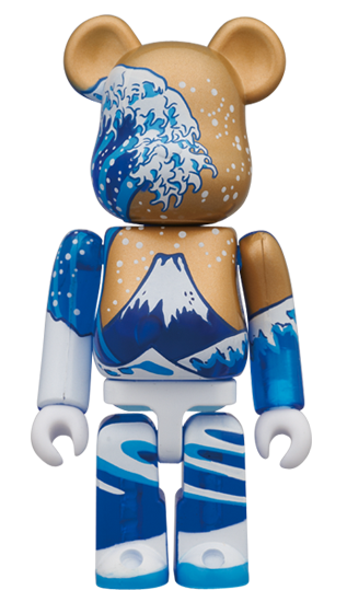 BEARBRICK 富士山 葛飾北斎「冨嶽三十六景神奈川沖浪裏」100%