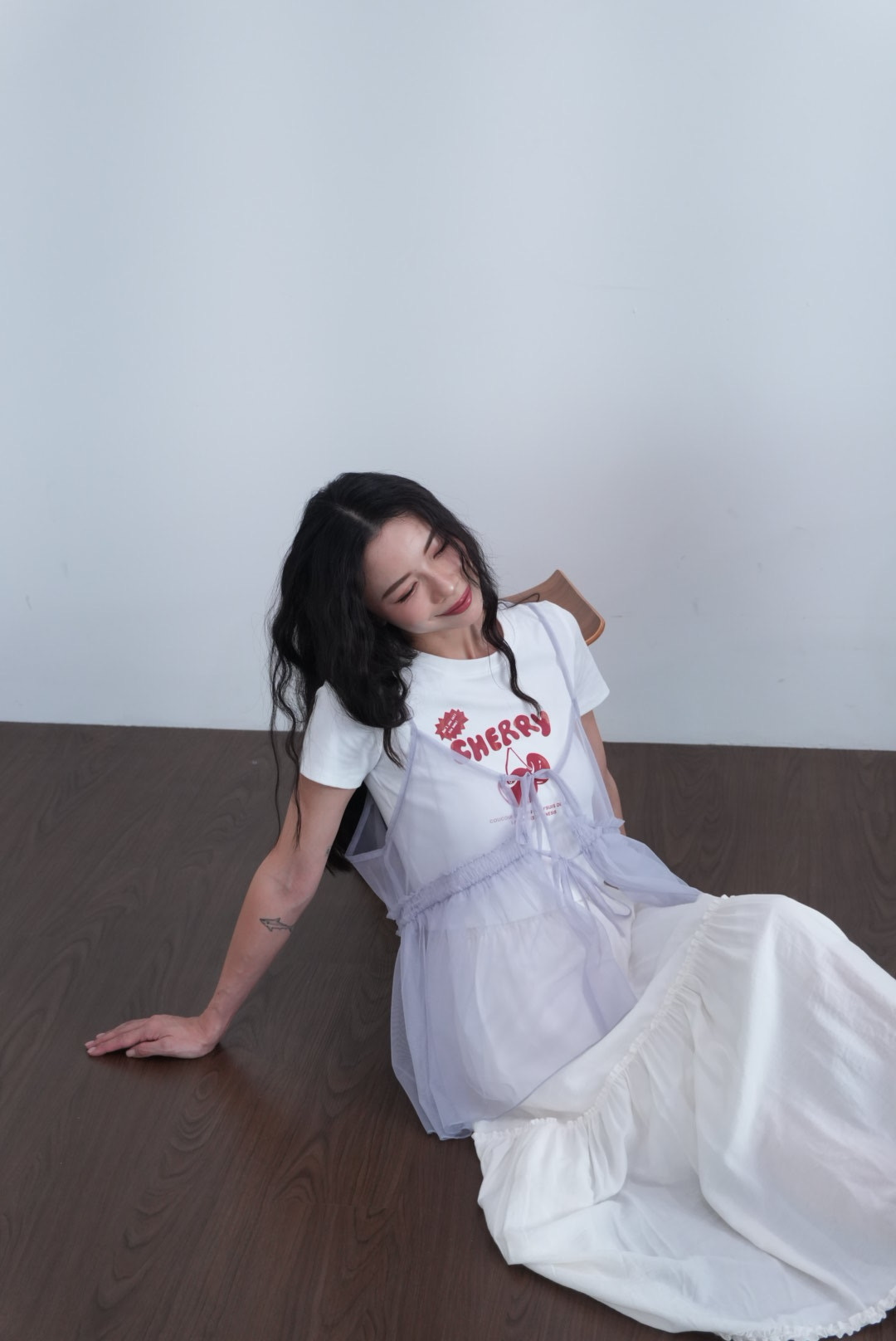 雙綁帶網紗背心