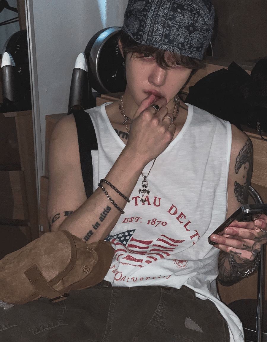 Joby 星條旗無袖上衣