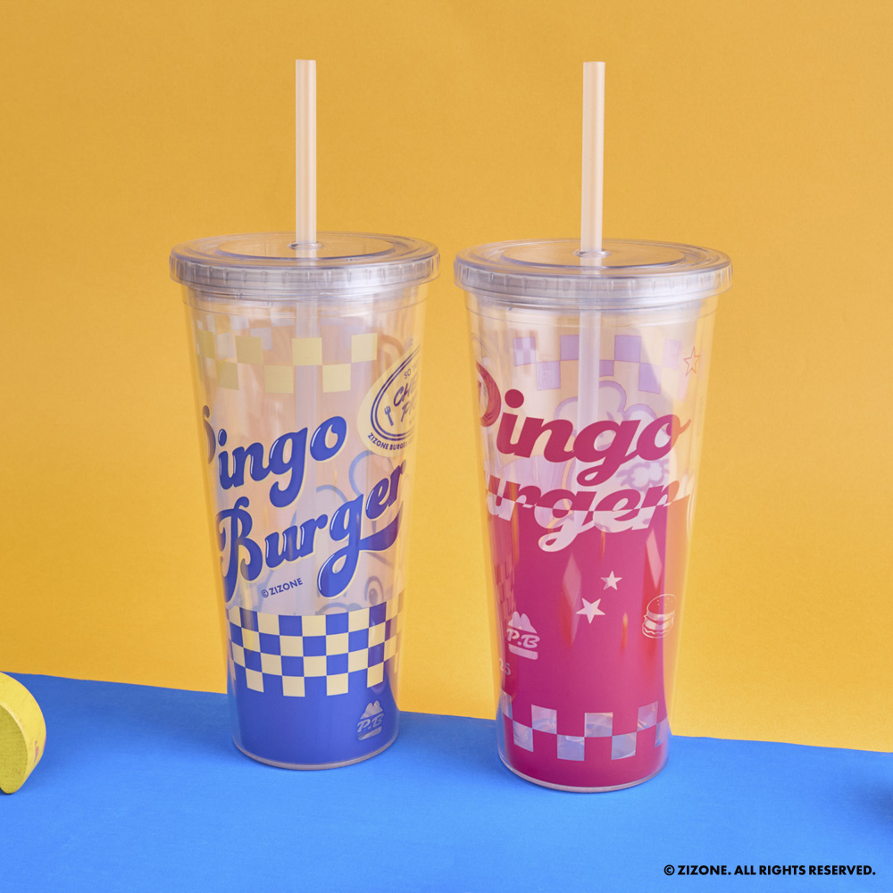 【 ZIZONE 】雙層吸管杯