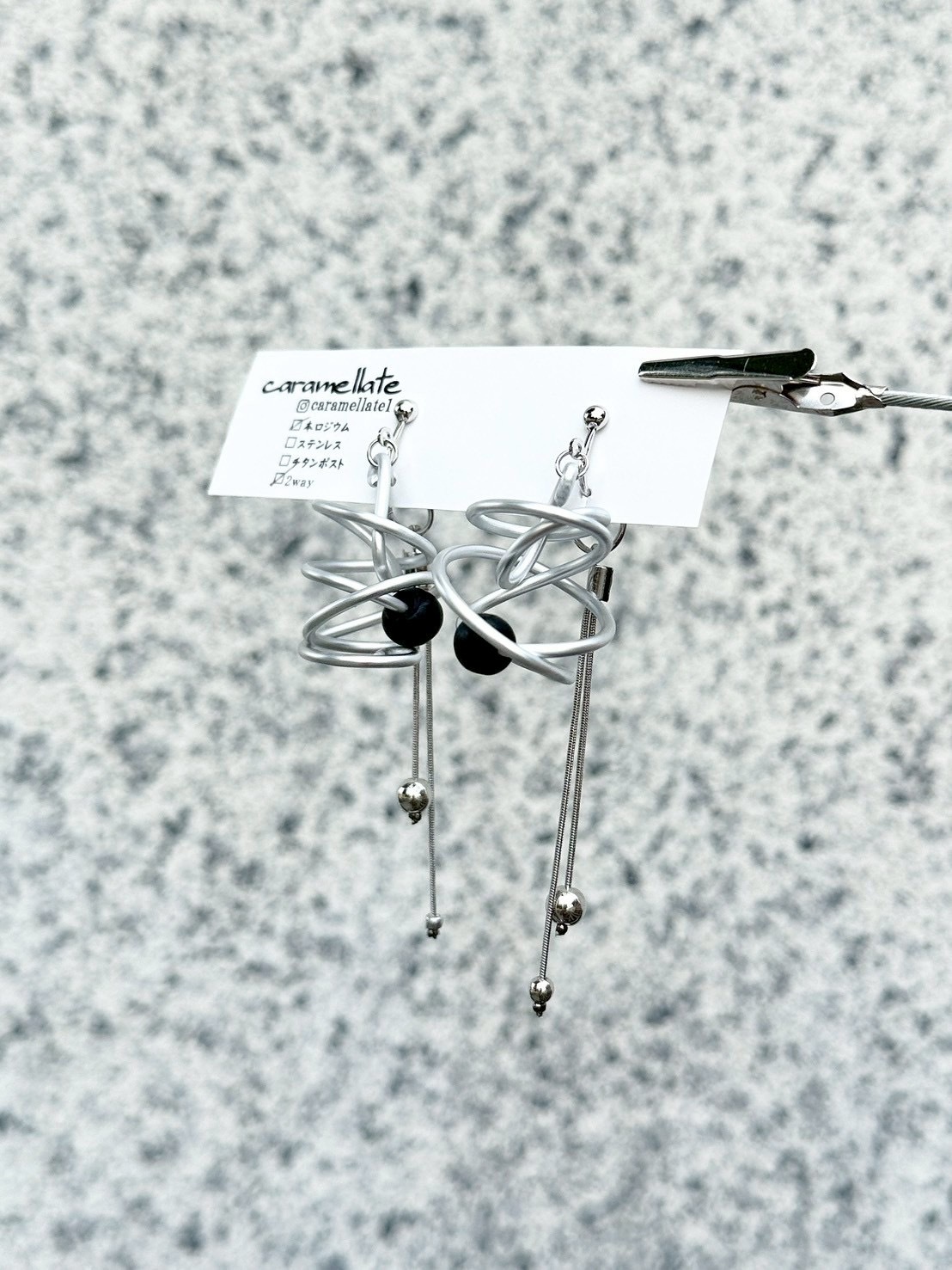 [caramellate] 兩用 | 電線耳環 | 耳夾 | NO.126