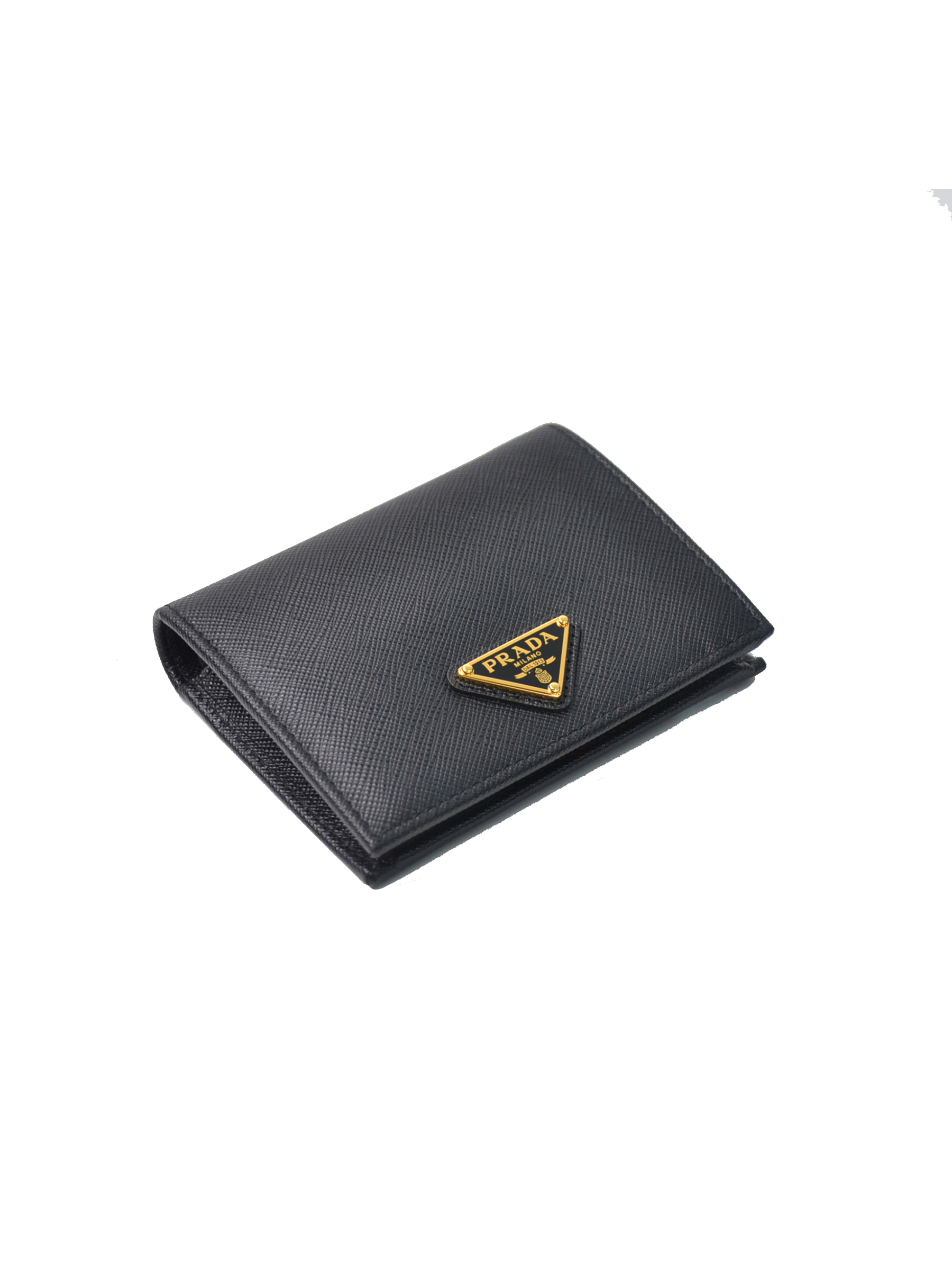 PRADA Small Saffiano Leather Wallet Black 皮夾錢包【1MV204_QHH_F0002】