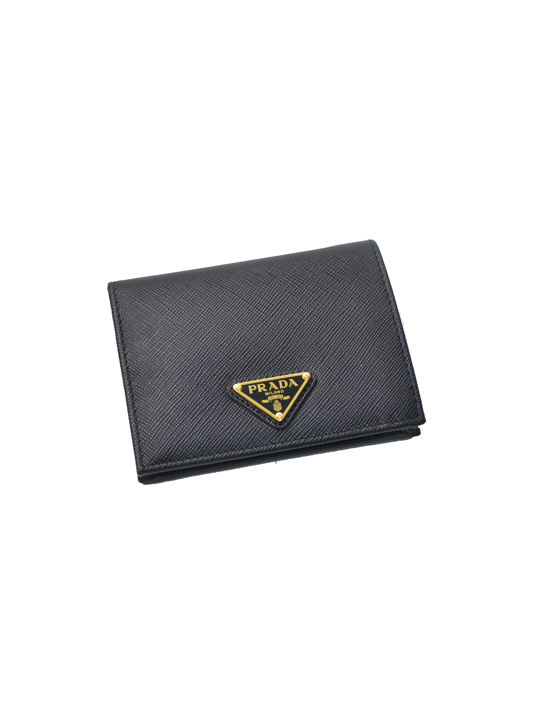 PRADA Small Saffiano Leather Wallet Black 皮夾錢包【1MV204_QHH_F0002】