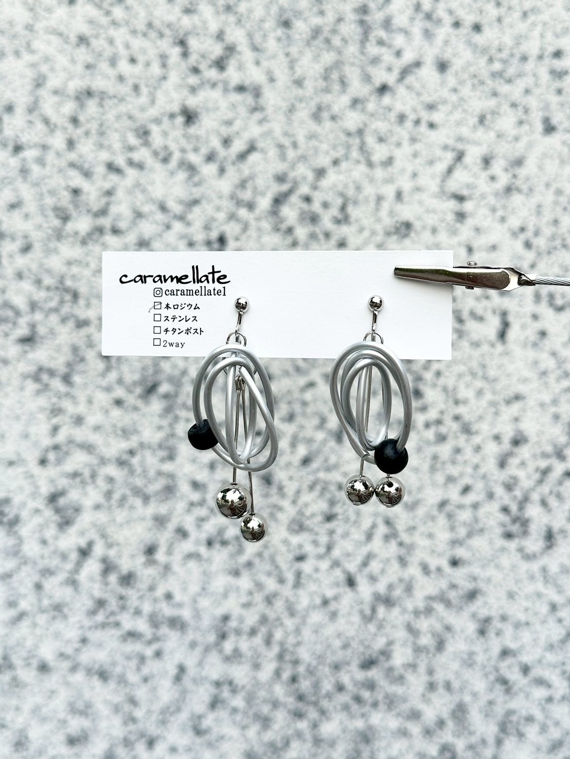 [caramellate] 兩用 | 電線耳環 | 耳夾 | NO.127