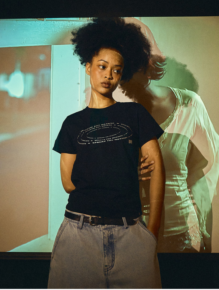 【直播】BROWN BREATH LL081642 W SILVER SLOGAN 短袖上衣