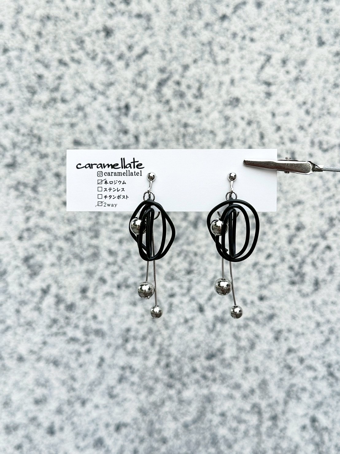 [caramellate] 兩用 | 電線耳環 | 耳夾 | NO.128