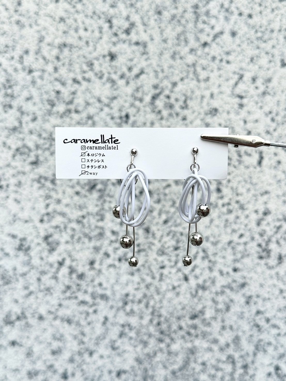 [caramellate] 兩用 | 電線耳環 | 耳夾 | NO.129