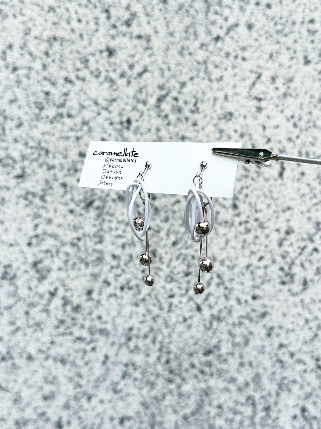 [caramellate] 兩用 | 電線耳環 | 耳夾 | NO.129