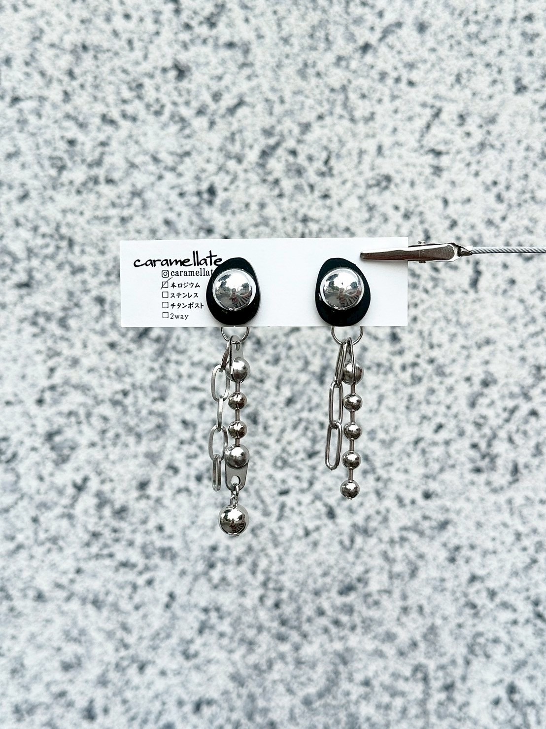 [caramellate] 兩用 | 壓克力耳環 | 耳夾 | NO.130