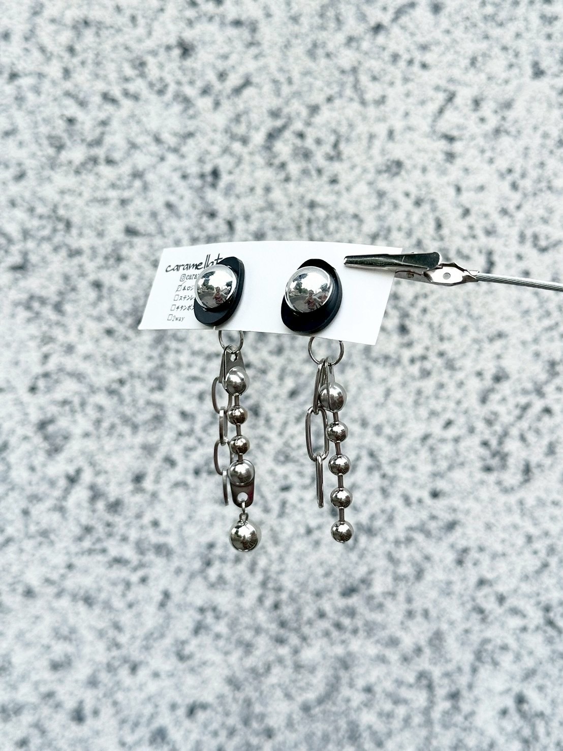 [caramellate] 兩用 | 壓克力耳環 | 耳夾 | NO.130
