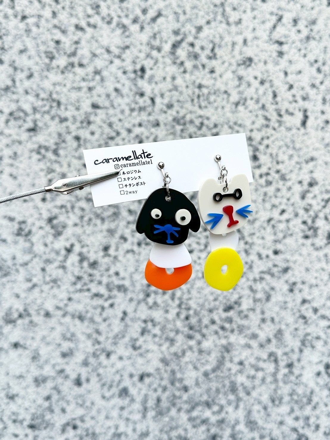 [caramellate] 怪趣表情耳環 | 耳夾 | NO.132
