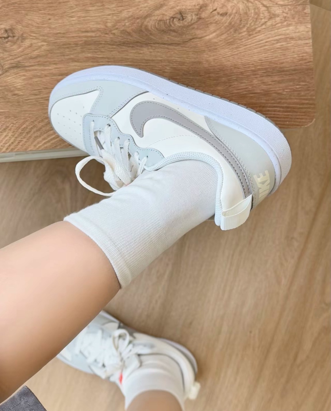 NIKE COURT BOROUGH LOW 2 GS 小DUNK 奶灰 奶油白 卡其 大童鞋 DV5456-127