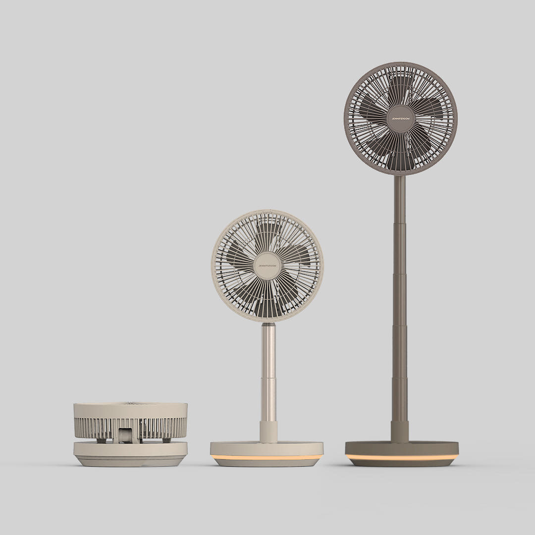 韓國JENNIFEROOM | 折疊無線BLDC靜音風扇｜家用露營兩用