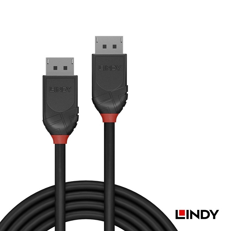 米特3C數位–LINDY 林帝 BLACK LINE DisplayPort 1.2版 公to公傳輸線 2M/3M