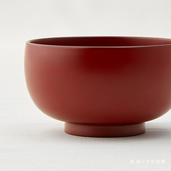 栗原晴美 - 可機洗布袋碗 / 古代朱