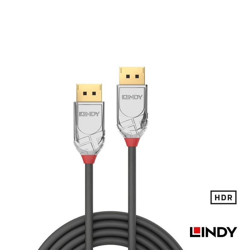 LINDY 林帝 CROMO LINE DisplayPort 1.4版 公to公 傳輸線 0.5M/1M/2M