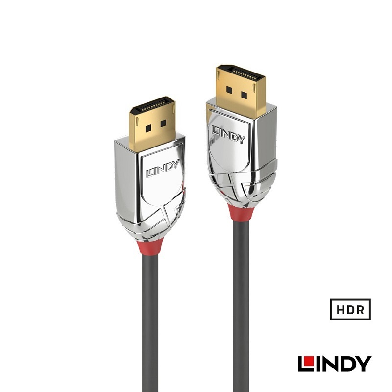 LINDY 林帝 CROMO LINE DisplayPort 1.4版 公to公 傳輸線 0.5M/1M/2M