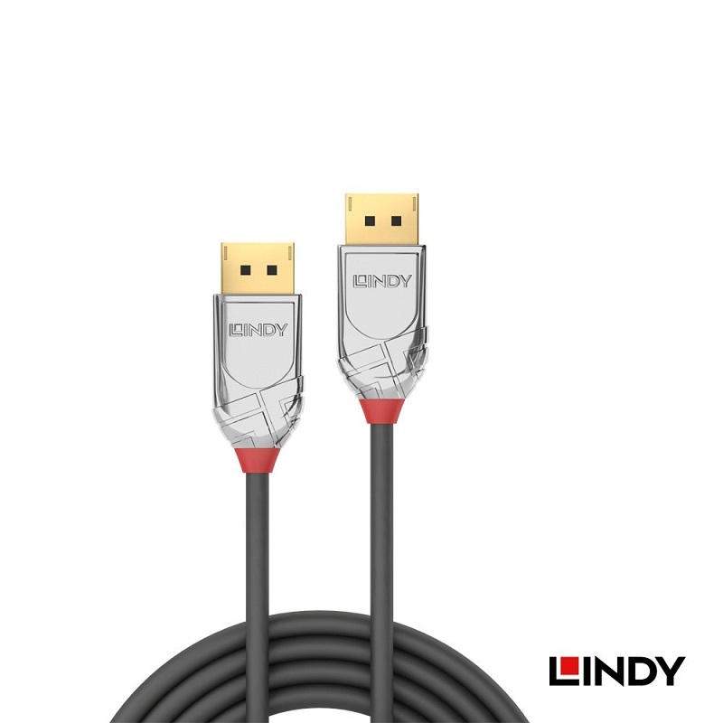 米特3C數位–LINDY 林帝 CROMO LINE DisplayPort 1.3版 公to公傳輸線 3M/5M