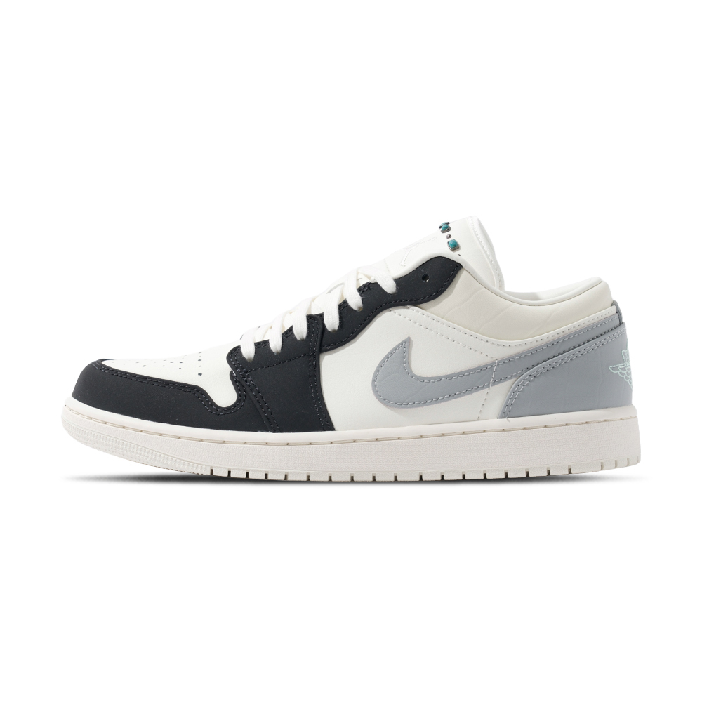 Nike Air Jordan 1 Low 男鞋 煙灰黑色 皮革 運動 低筒 喬丹 AJ1 休閒鞋 IO2242-101