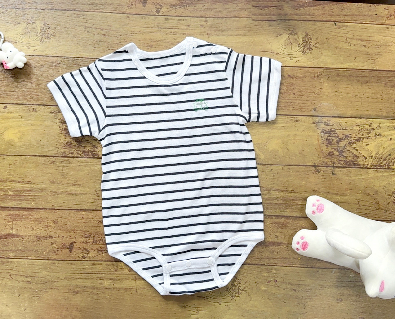 小三福 三福 羅紋短袖包屁衣