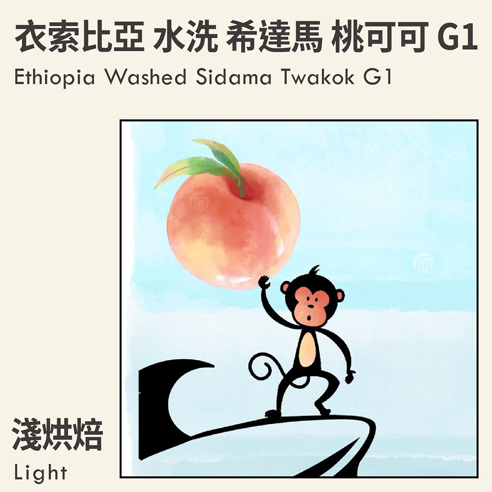 衣索比亞 水洗 希達馬 桃子甜心/桃可可 G1