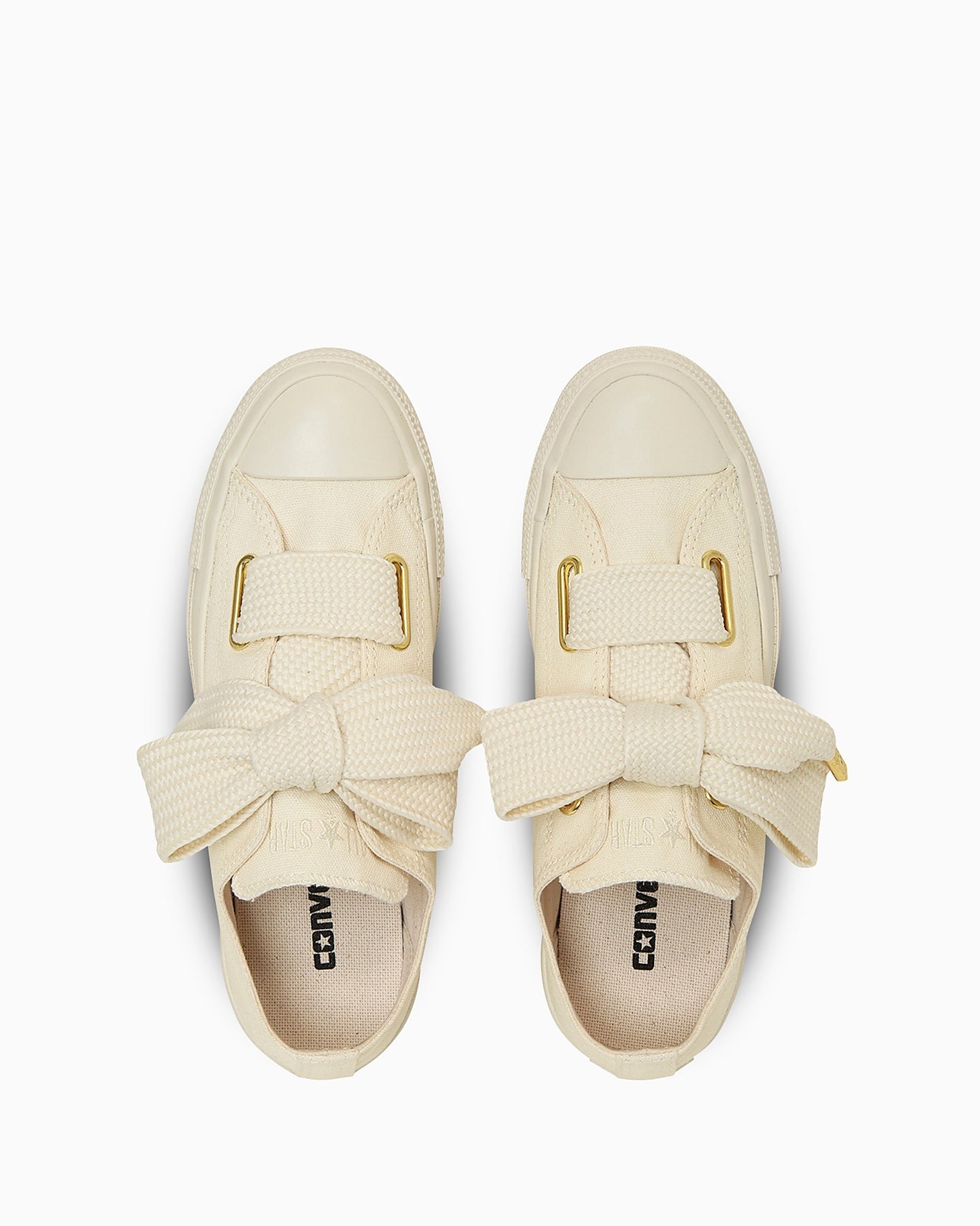 預購┃CONVERSE ALL STAR RIBBONLACE SLIP OX 金扣 蝴蝶結 低筒 帆布鞋 象牙白