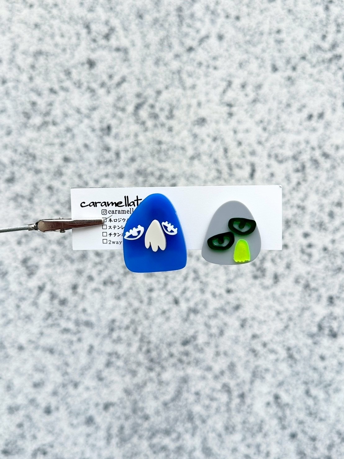 [caramellate] 怪趣表情耳環 | 耳夾 | NO.134