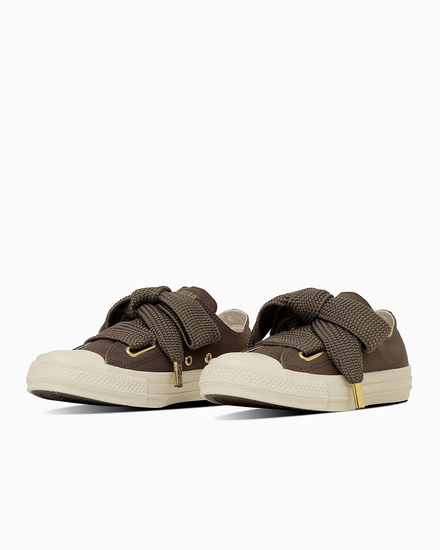 預購┃CONVERSE ALL STAR RIBBONLACE SLIP OX 金扣 蝴蝶結 低筒 帆布鞋 深灰褐色