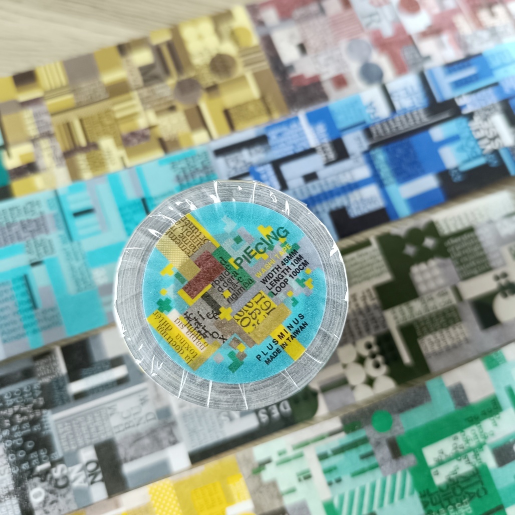 PLUSMINUS．PIECING 4.5cm日本和紙膠帶 <整捲/分裝>