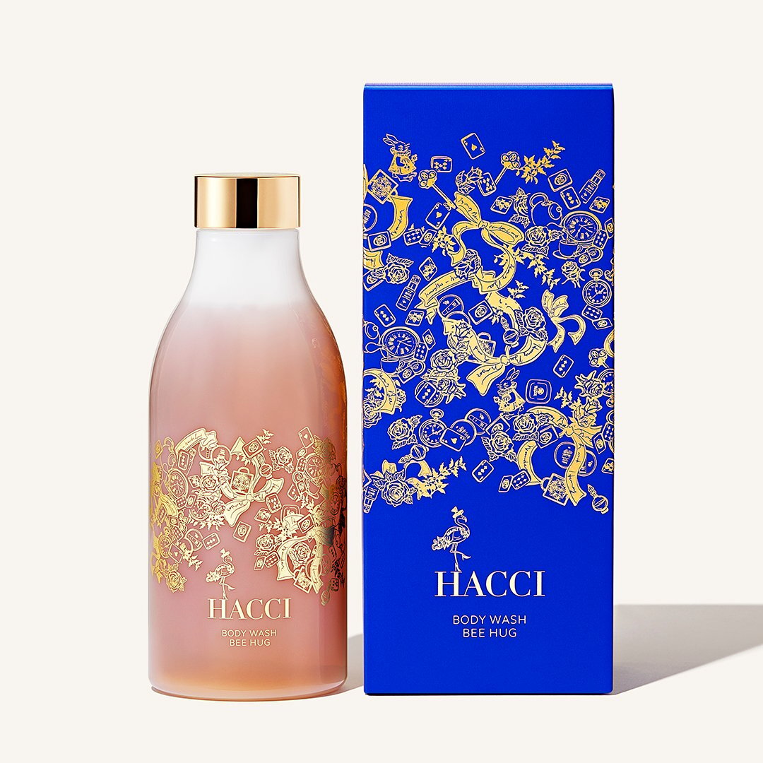 [限定] HACCI Body Wash BEE HUG Imperial Blue 蜂蜜茉莉香 沐浴露 385ml