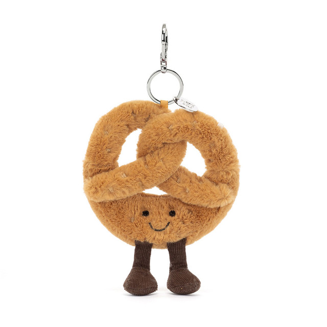Jellycat Amuseables Pretzel Bag Charm 有趣的椒鹽捲餅 鑰匙圈