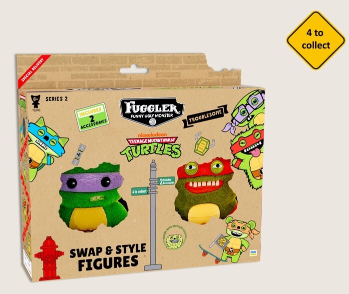 放克牙寶5吋公仔-忍者龜大亂2入組